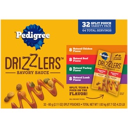 PEDIGREE® DRIZZLERS™ Savory Sauce Multipack 32-Pack image