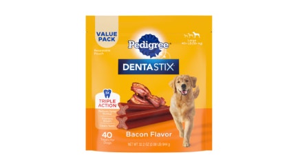 dentastix bacon flavor 40 count pack