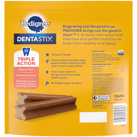PEDIGREE® DENTASTIX™ Beef Flavor Large Dog Treats image 1