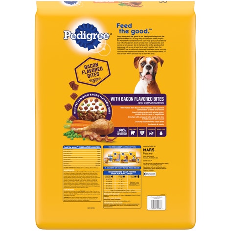 PEDIGREE® Adult Dry Dog Food, Roasted Chicken and Vegetable Flavor with Bacon Flavored Bites image 1