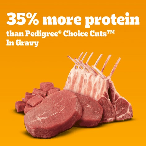 PEDIGREE® HIGH PROTEIN Beef & Lamb Wet Dog Food image 1