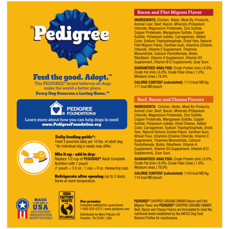 PEDIGREE® Pouch TRADITIONAL GROUND DINNER® 8ct image 1