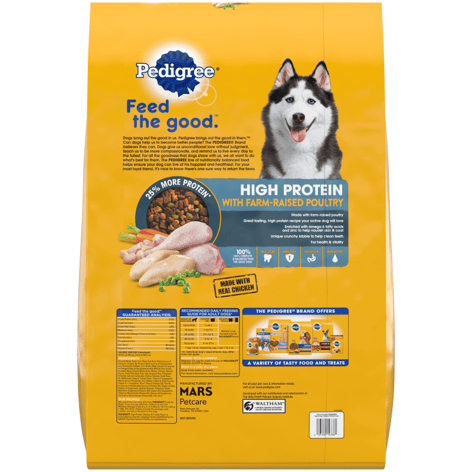 PEDIGREE® Dry Dog Food High Protein Chicken and Turkey Flavor image 1