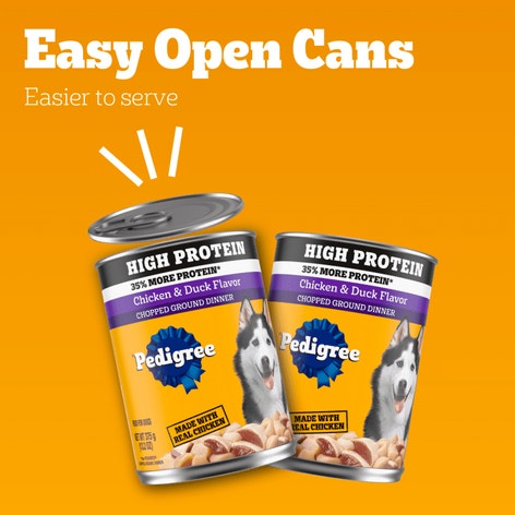 PEDIGREE® Can High Protein Chopped Chicken & Duck Flavor image 1