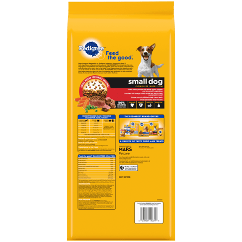 PEDIGREE® Dry Dog Food Small Dog Grilled Steak and Vegetable Flavor image 1
