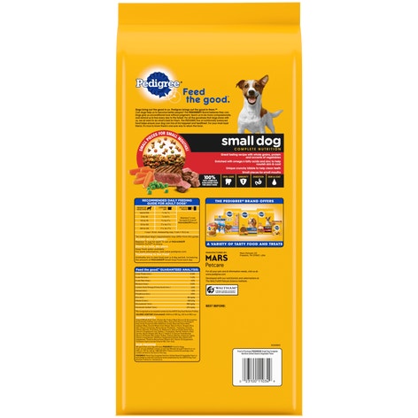 PEDIGREE® Dry Dog Food Small Dog Grilled Steak and Vegetable Flavor image 1