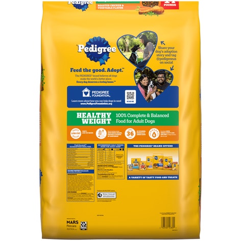 PEDIGREE® Dry Dog Food Healthy Weight Roasted Chicken, & Vegetable Flavor image 1