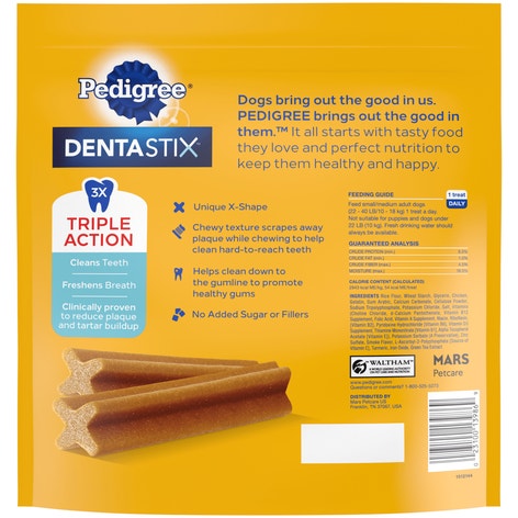 PEDIGREE® Dog Treats DENTASTIX™ Original Small/Medium image 1