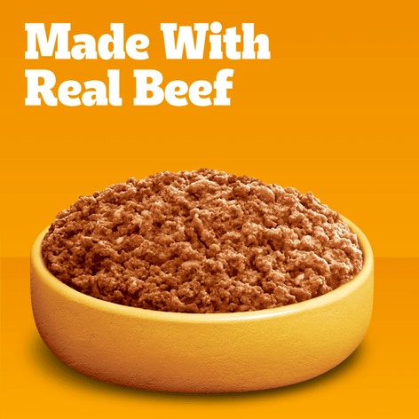 PEDIGREE® Wet Dog Food Chopped Ground Dinner T-bone Steak Flavor image 1