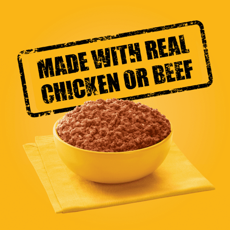 PEDIGREE® Wet Dog Food Chopped Ground Dinner Combo with Chicken, Liver & Beef and Beef, Bacon & Cheese Flavor image 1