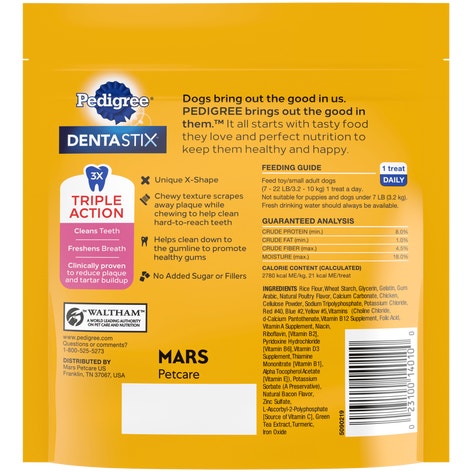 PEDIGREE® Dog Treats DENTASTIX™ Dual Flavors Mini image 1