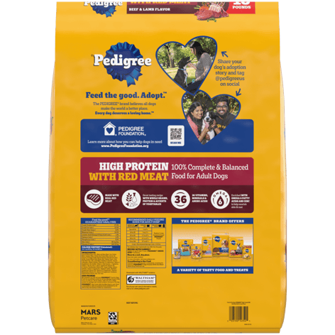 PEDIGREE® Dry Dog Food  High Protein Beef and Lamb Flavor image 1