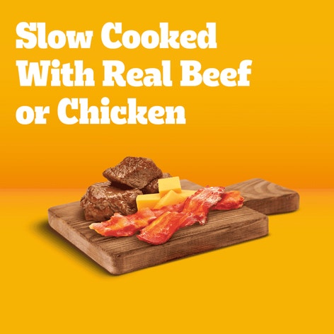 PEDIGREE® Wet Dog Food Chopped Ground Dinner Combo with Chicken, Liver & Beef and Beef, Bacon & Cheese Flavor image 1