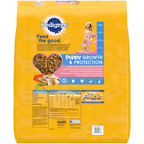 PEDIGREE® PUPPY™ Growth & Protection Dry Dog Food Chicken & Vegetable Flavor image 1