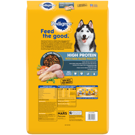 PEDIGREE® Dry Dog Food High Protein Chicken and Turkey Flavor image 1
