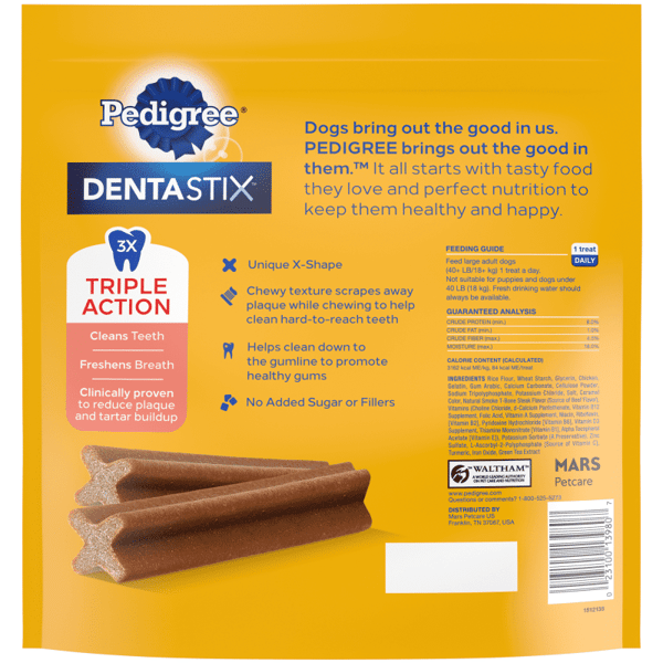 PEDIGREE® DENTASTIX™ Beef Flavor Large Dog Treats image 2