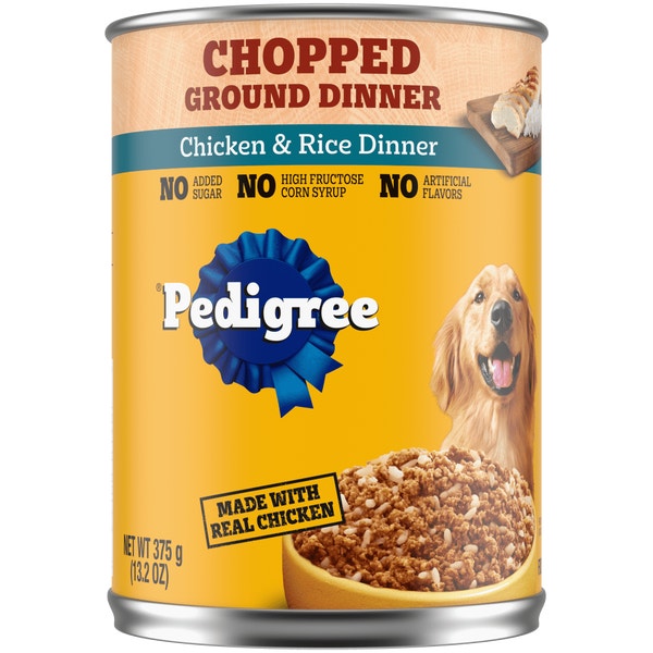 PEDIGREE® Chopped Ground Dinner with Chicken and Rice Wet Dog Food image 1