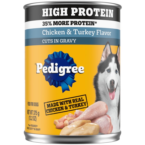 PEDIGREE® HIGH PROTEIN Chicken & Turkey Wet Dog Food image 1
