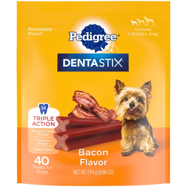 PEDIGREE® DENTASTIX™ Bacon Flavor Toy/Small Dog Treats image 1