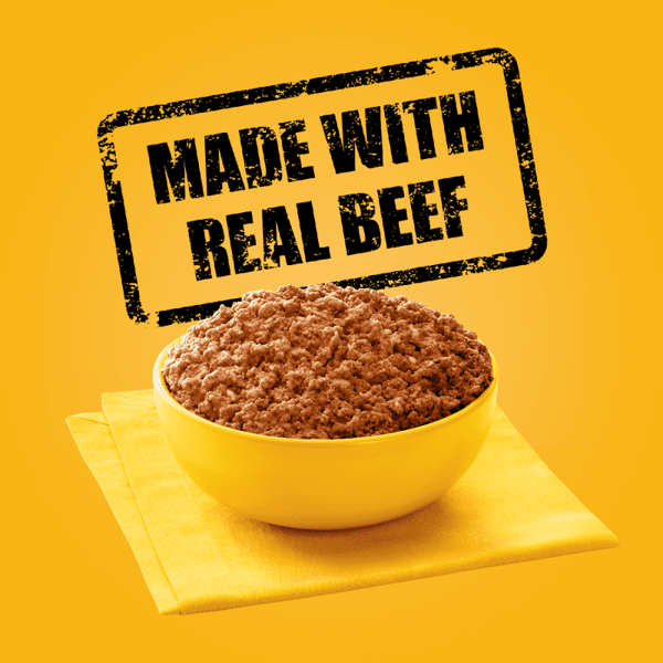 PEDIGREE® Wet Dog Food Chopped Ground Dinner with Beef, Bacon & Cheese Flavor image 3