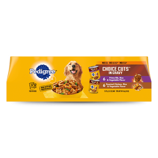 PEDIGREE® CHOICE CUTS™ in Gravy 12ct Prime Rib and Roasted Chicken Flavor image 1