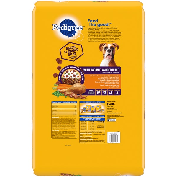 PEDIGREE® Adult Dry Dog Food, Roasted Chicken and Vegetable Flavor with Bacon Flavored Bites image 2