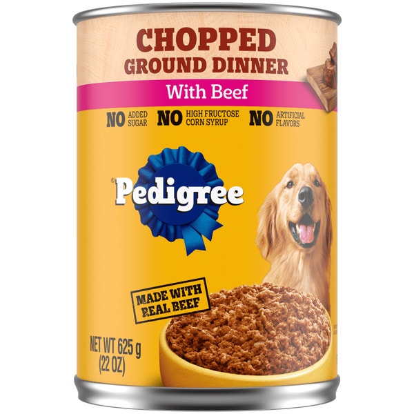PEDIGREE® Chopped Ground Dinner with Beef Wet Dog Food image 1