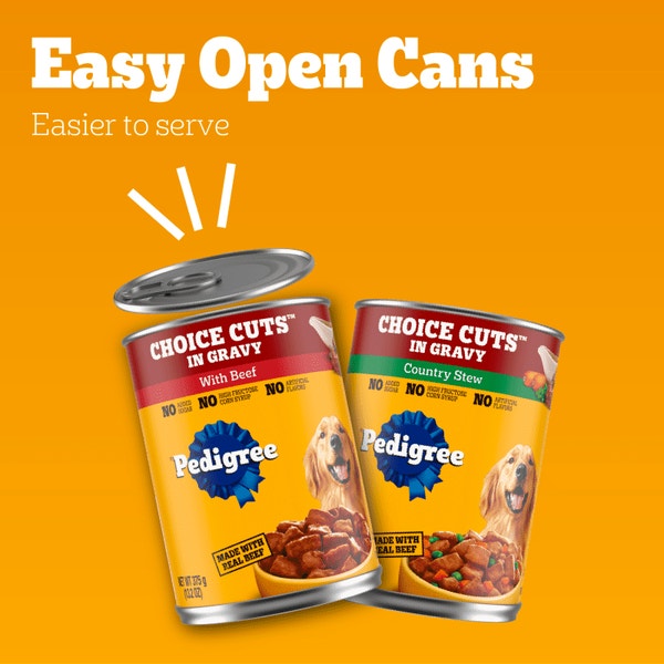 PEDIGREE® Wet Dog Food CHOICE CUTS® 12ct-Beef and Country Stew in Gravy image 5