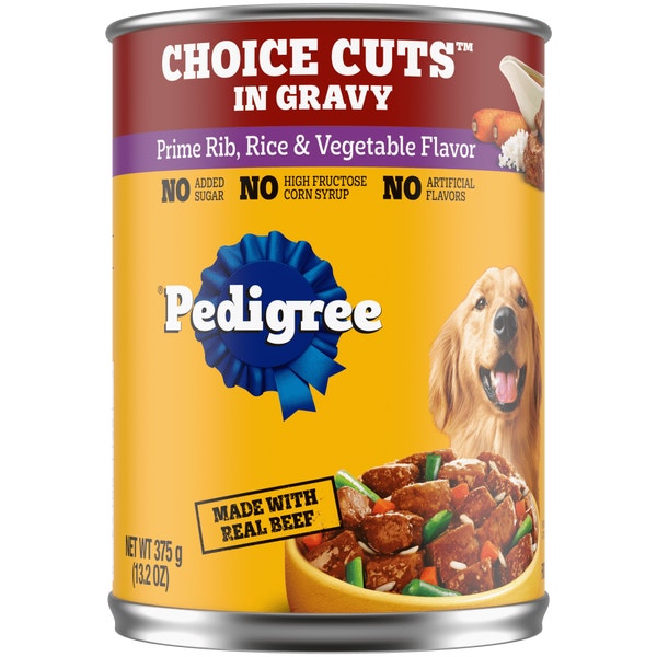 PEDIGREE® Wet Dog Food Homestyle Meals Prime Rib, Rice, and Vegetable Flavor in Gravy image 1