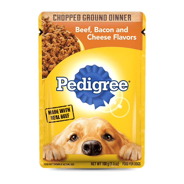 PEDIGREE® Chopped Ground Dinner with Beef, Bacon and Cheese Flavors Wet Dog Food image 1