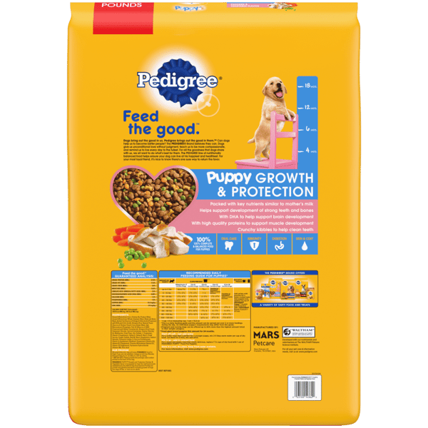 PEDIGREE® PUPPY™ Growth & Protection Dry Dog Food Chicken & Vegetable Flavor image 2