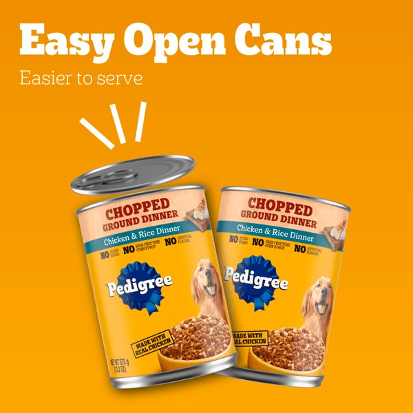 PEDIGREE® Chopped Ground Dinner with Chicken and Rice Wet Dog Food image 5