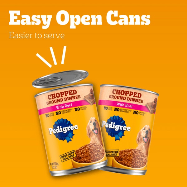 PEDIGREE® Chopped Ground Dinner with Beef Wet Dog Food image 5