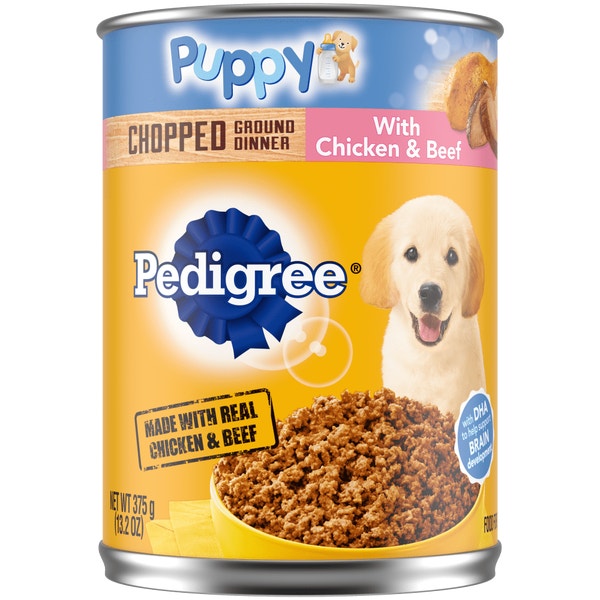 PEDIGREE® PUPPY™  Complete Nutrition - Chopped Ground Dinner with Chicken & Beef Wet Dog Food image 1