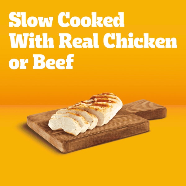 PEDIGREE® Wet Dog Food Chopped Ground Dinner 8ct With Hearty Chicken and Beef, Bacon and Cheese Flavor image 2