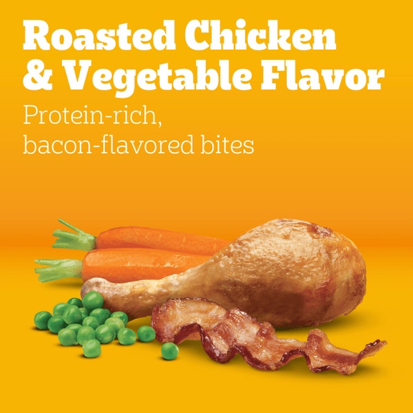 PEDIGREE® Adult Dry Dog Food, Roasted Chicken and Vegetable Flavor with Bacon Flavored Bites image 2