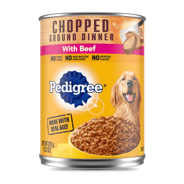 PEDIGREE® Chopped Ground Dinner with Beef Wet Dog Food image 1