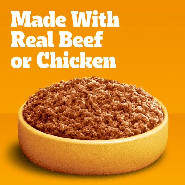 PEDIGREE® Wet Dog Food Chopped Ground Dinner Combo with Chicken, Liver & Beef and Beef, Bacon & Cheese Flavor image 3