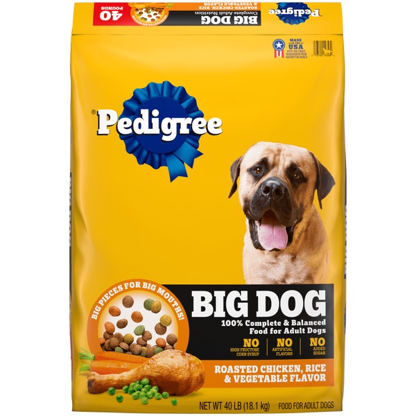 PEDIGREE® Big Dogs Roasted Chicken, Rice & Vegetable Dry Dog Food image 1