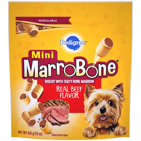 PEDIGREE® MARROBONE™ Real Beef Flavor Snacks for Toy/Small Dogs image 1