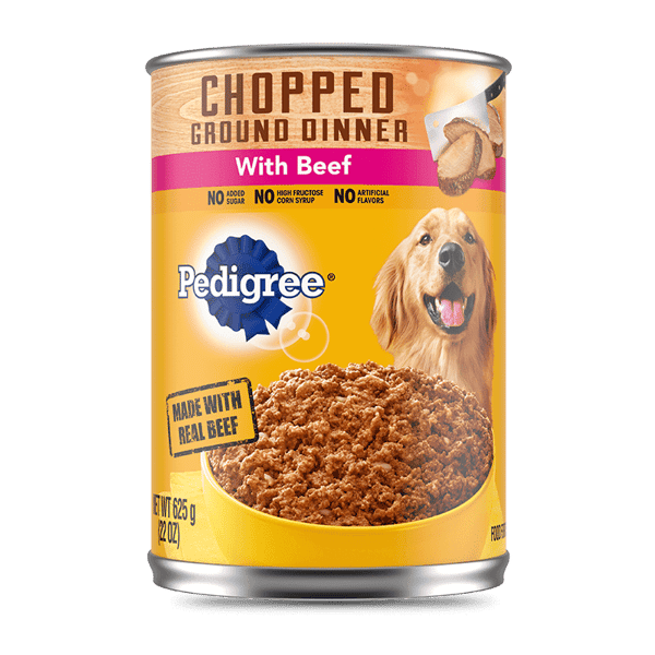 PEDIGREE® Chopped Ground Dinner with Beef Wet Dog Food image 1