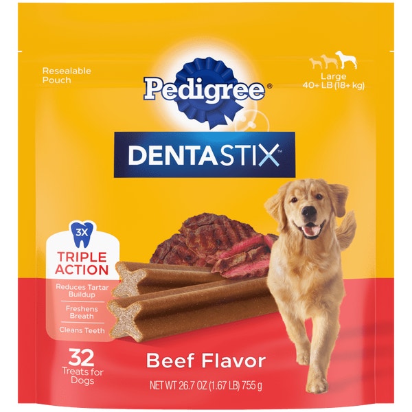 PEDIGREE® DENTASTIX™ Beef Flavor Large Dog Treats image 1