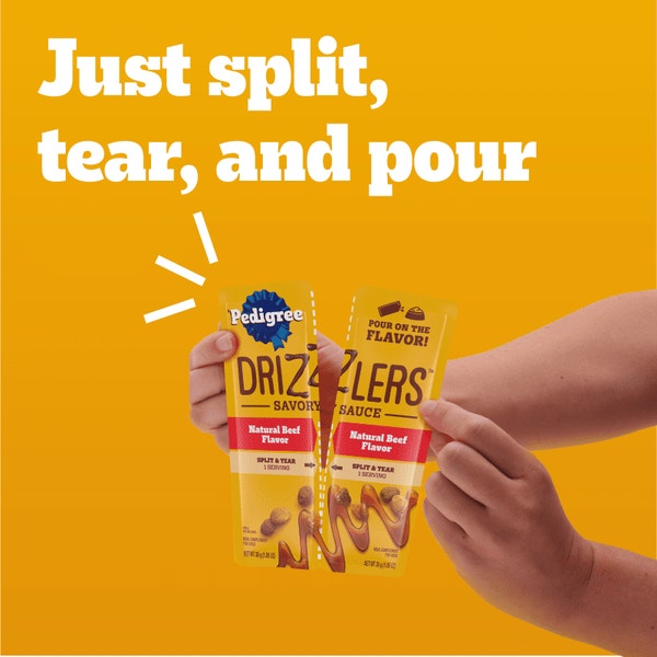 PEDIGREE® DRIZZLERS™ Savory Sauce Multipack 16-Pack image 4