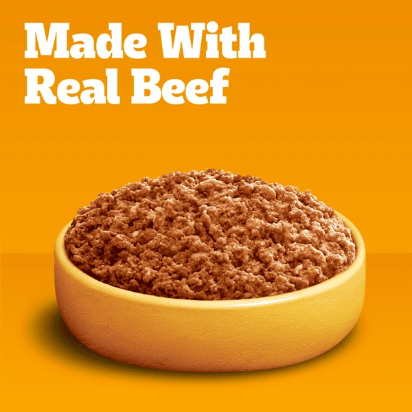 PEDIGREE® Wet Dog Food Chopped Ground Dinner with Beef, Bacon & Cheese Flavor image 3