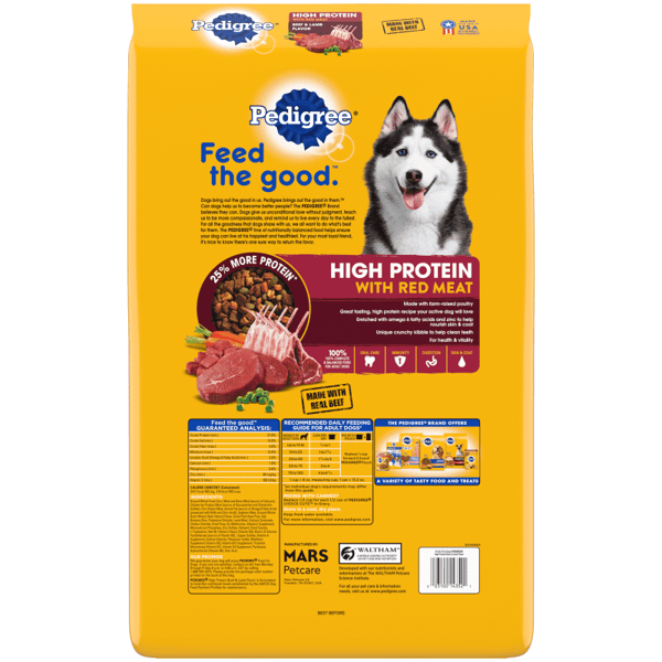 PEDIGREE® Dry Dog Food  High Protein Beef and Lamb Flavor image 2