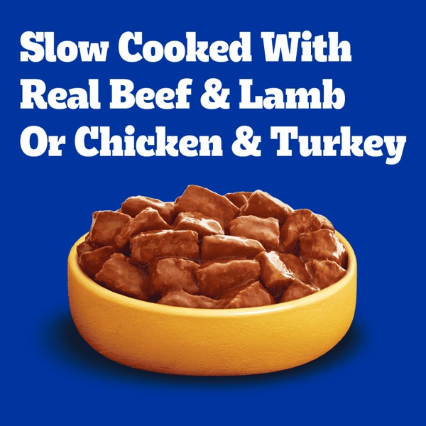 PEDIGREE® HIGH PROTEIN Chicken & Turkey, Beef & Lamb 12ct Wet Dog Food image 2
