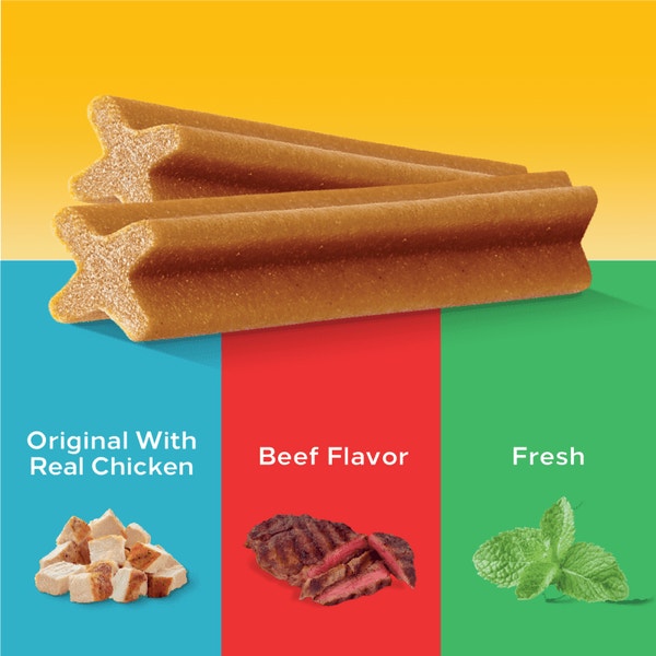 PEDIGREE® DENTASTIX™ Original Large Dog Treats, Beef & Fresh Variety Pack image 3