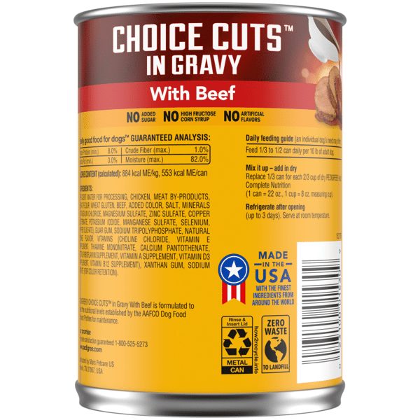 PEDIGREE® CHOICE CUTS™ in Gravy with Beef Wet Dog Food image 2