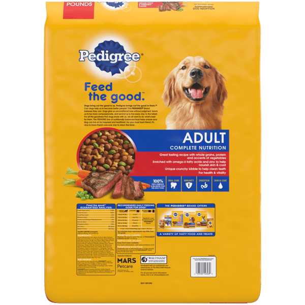 PEDIGREE® Dry Dog Food Adult Grilled Steak & Vegetable Flavor image 2
