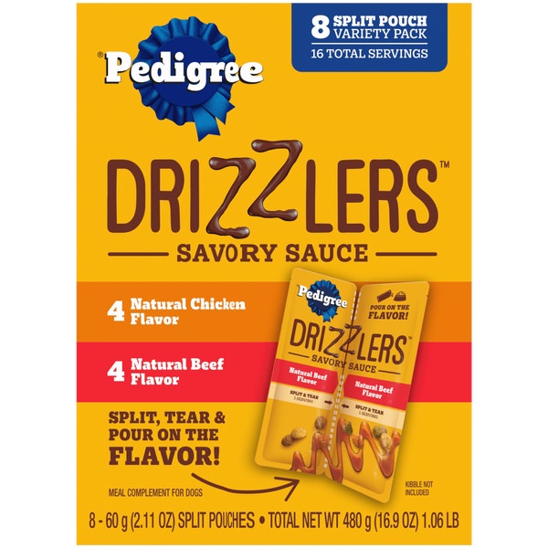PEDIGREE® DRIZZLERS™ Savory Sauce Multipack 8-Pack image 1